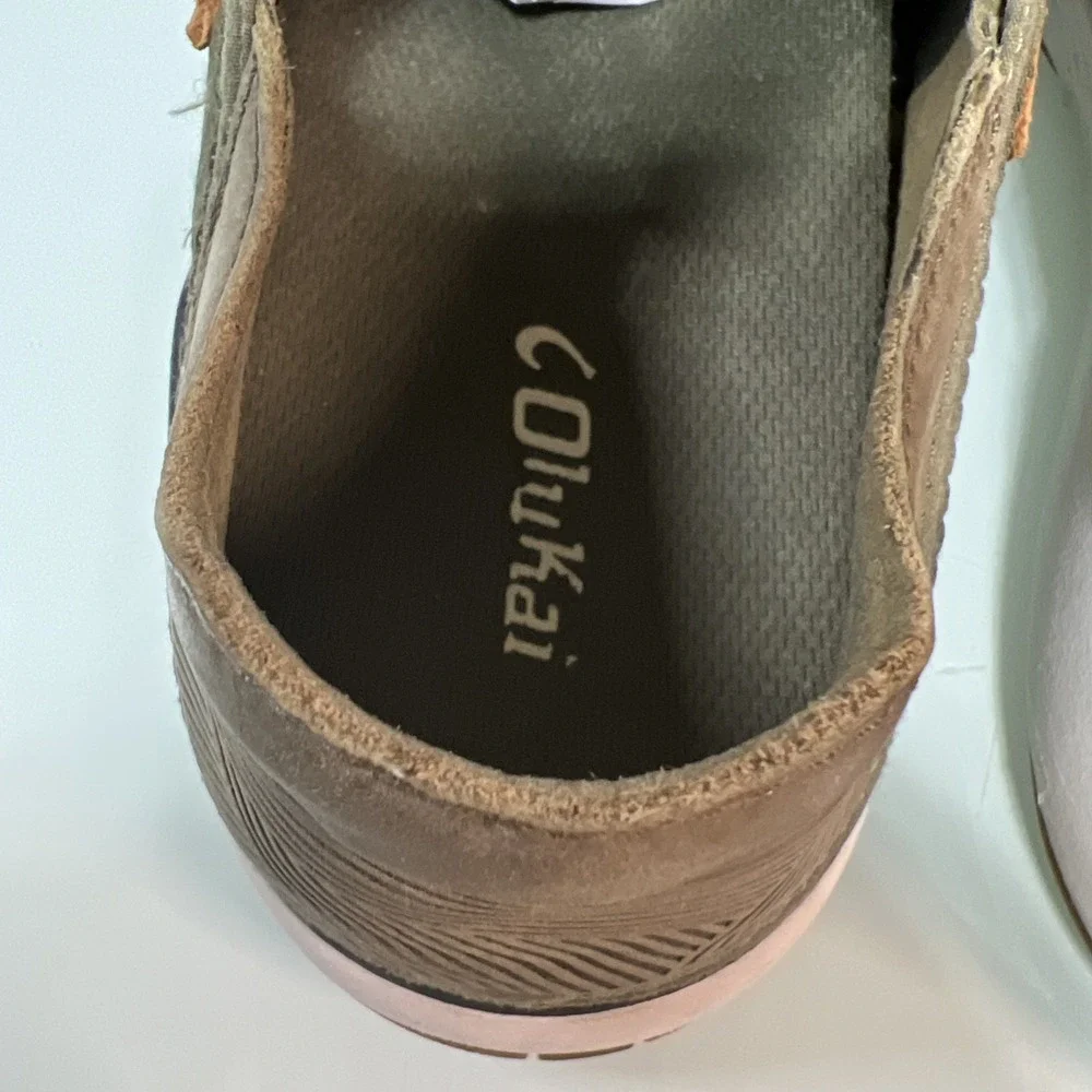 OluKai Mio‎ Li Men's 13 Olive Mesh Sneakers Comfort Casual Walking Shoes